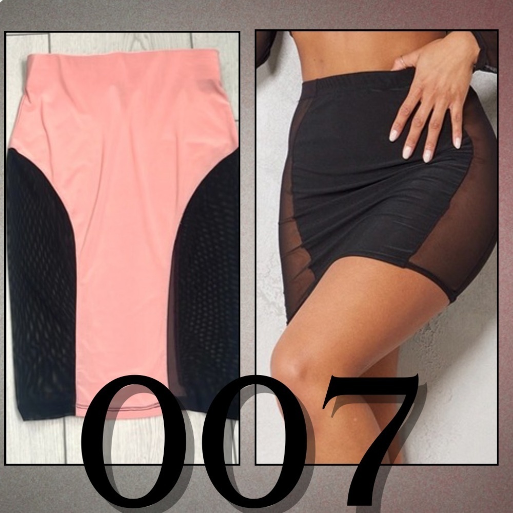 007 Clothing Co,Pink w/Sheer Black Hip & Thigh Panels,Excellent Condition,Size S - Picture 3 of 11